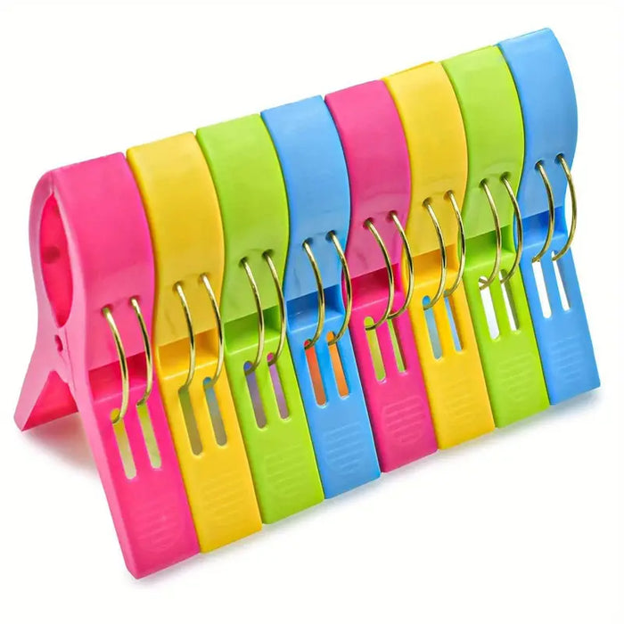 Beach Towel Clips & Chair Holders - 4/8pcs Set - Everything for Everyone