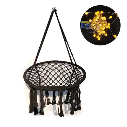 150 KG Nordic Garden Swing Cotton Rope Hammock - Everything for Everyone