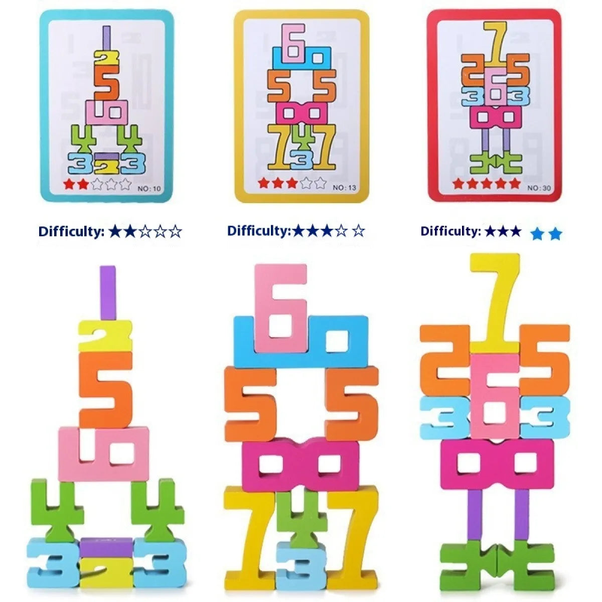 Wooden Number Blocks Set - Everything for Everyone