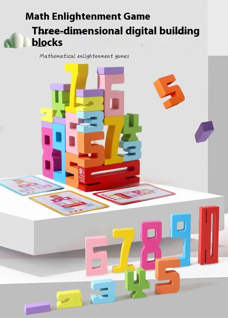 Wooden Number Blocks Set - Everything for Everyone