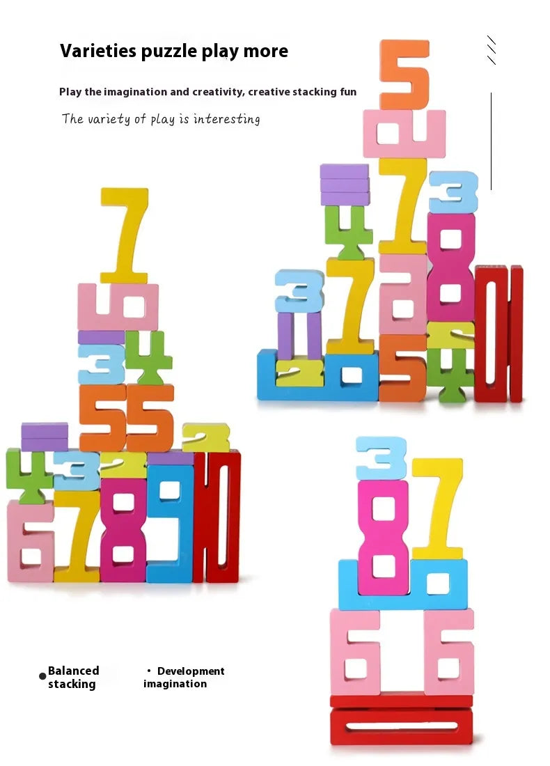 Wooden Number Blocks Set - Everything for Everyone