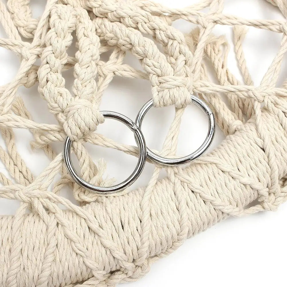 150 KG Nordic Garden Swing Cotton Rope Hammock - Everything for Everyone