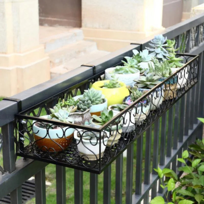 Hanging Flower Rack For Balcony Or Railing - Everything for Everyone