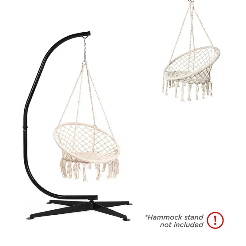 150 KG Nordic Garden Swing Cotton Rope Hammock - Everything for Everyone