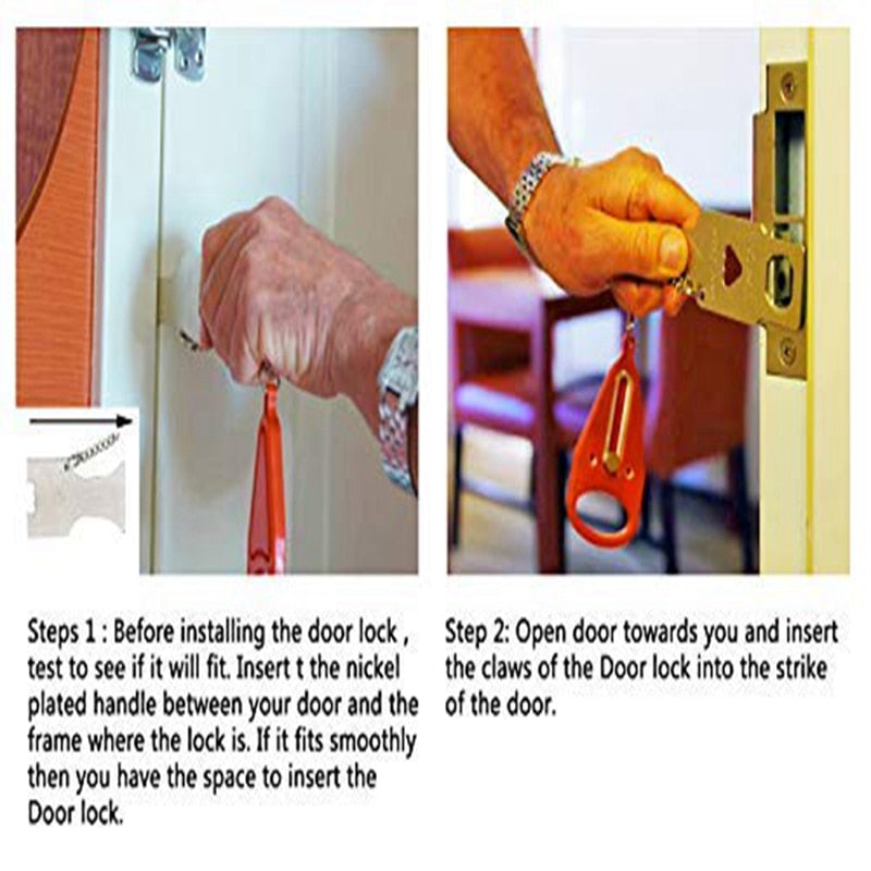 Portable Hotel Door Lock Self-Defense Door Stop - Everything for Everyone