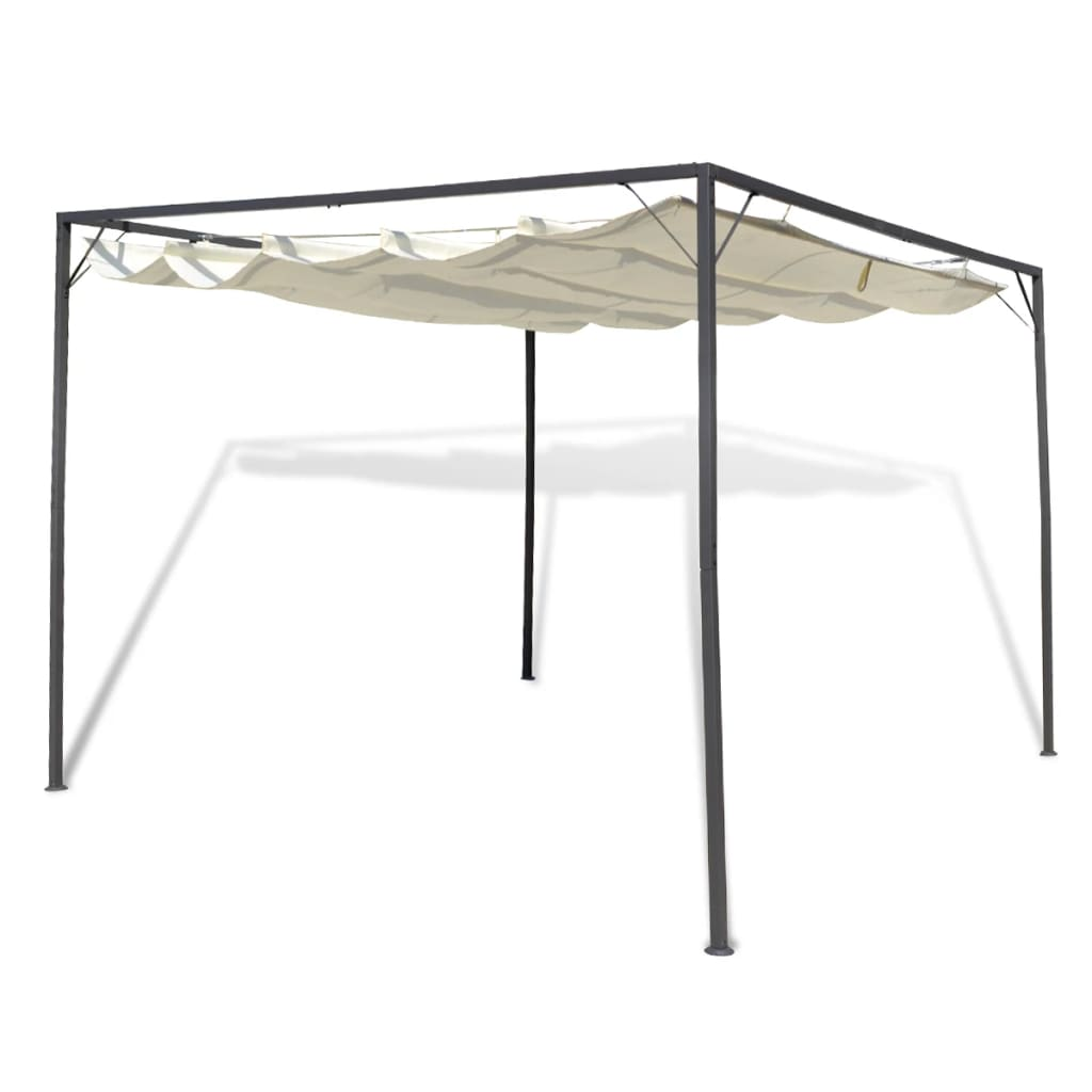 vidaXL Garden Gazebo with Retractable Roof Canopy - Everything for Everyone