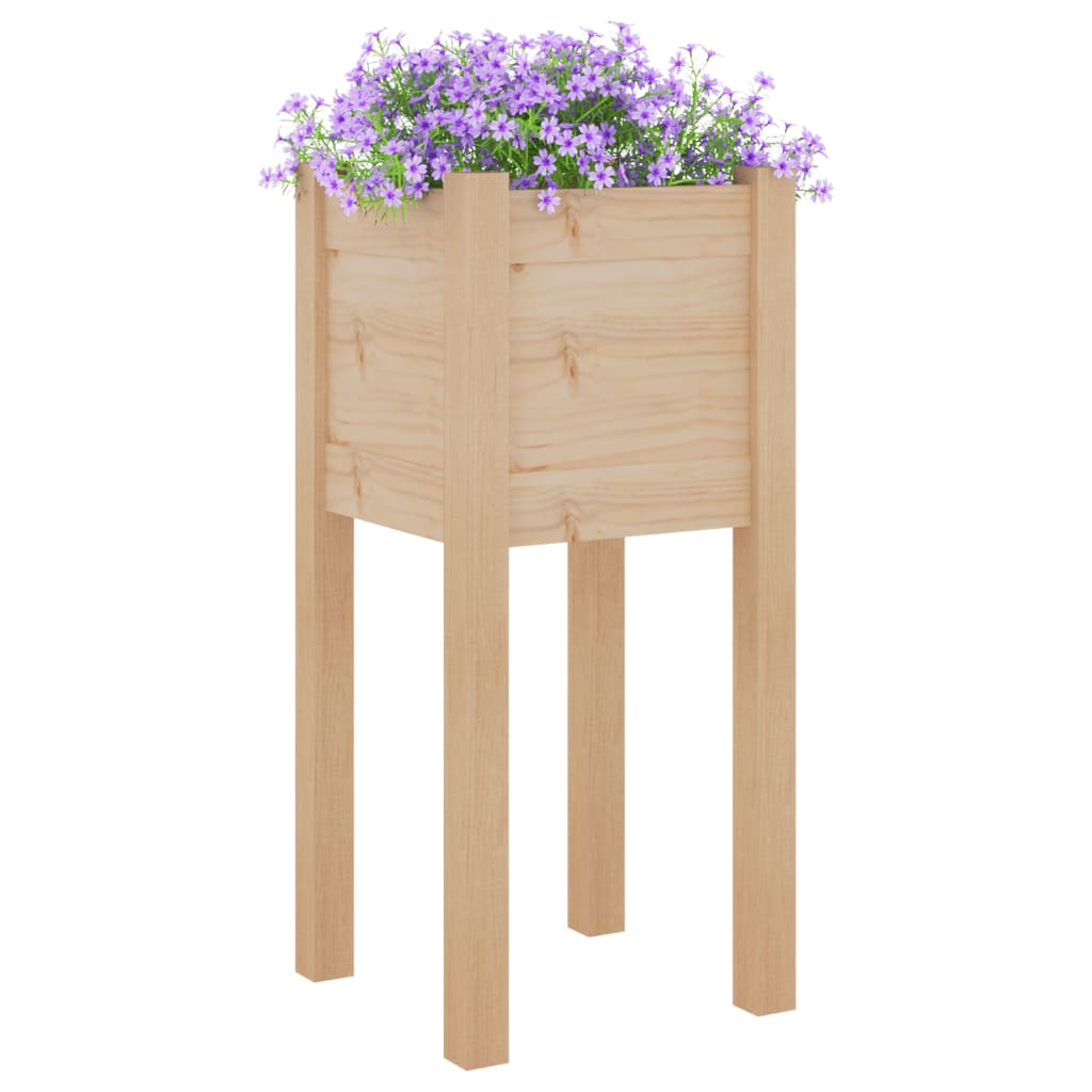 vidaXL Garden Planter 31x31x70 cm Solid Pinewood - Everything for Everyone