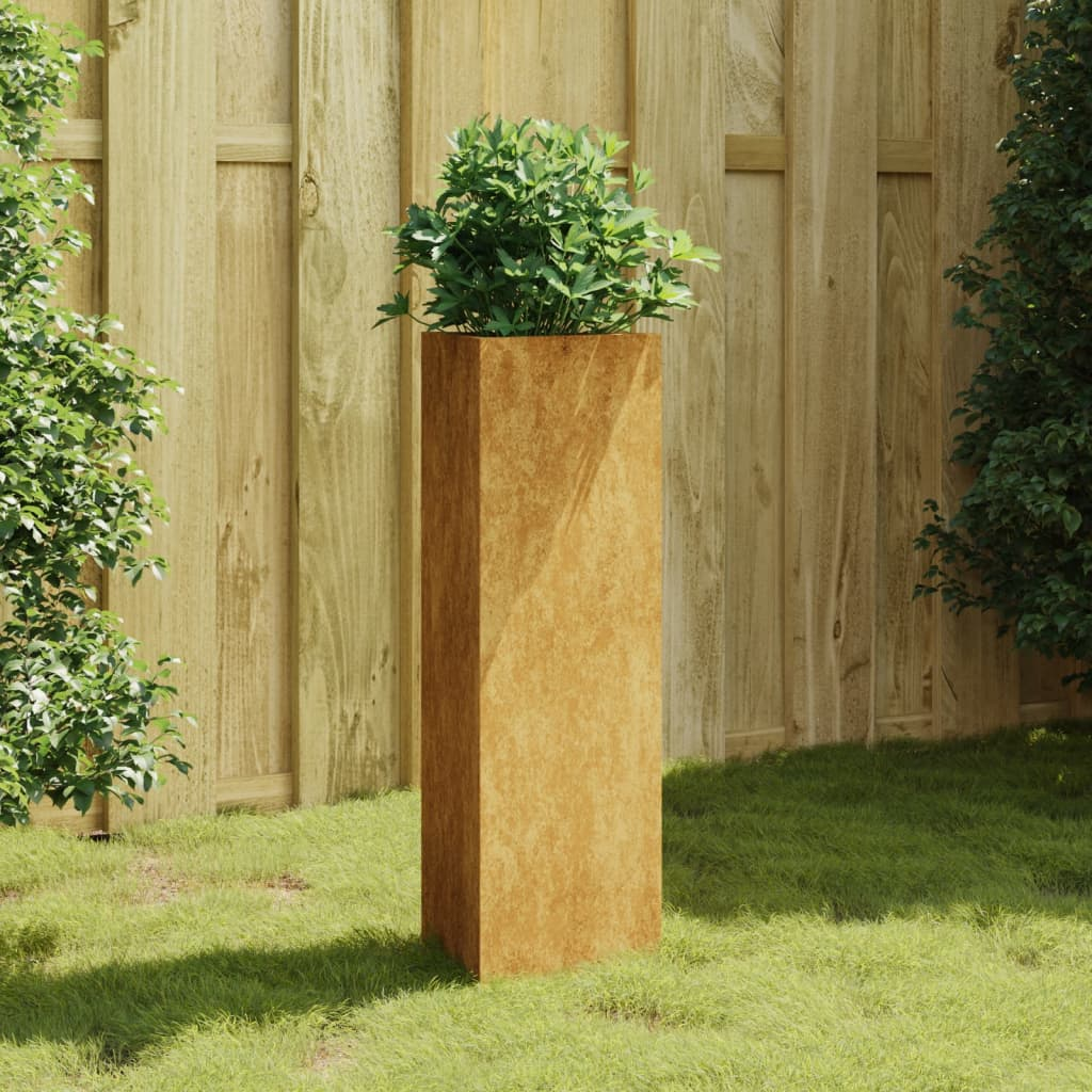 vidaXL Garden Planter 30x26x75 cm Corten Steel - Everything for Everyone