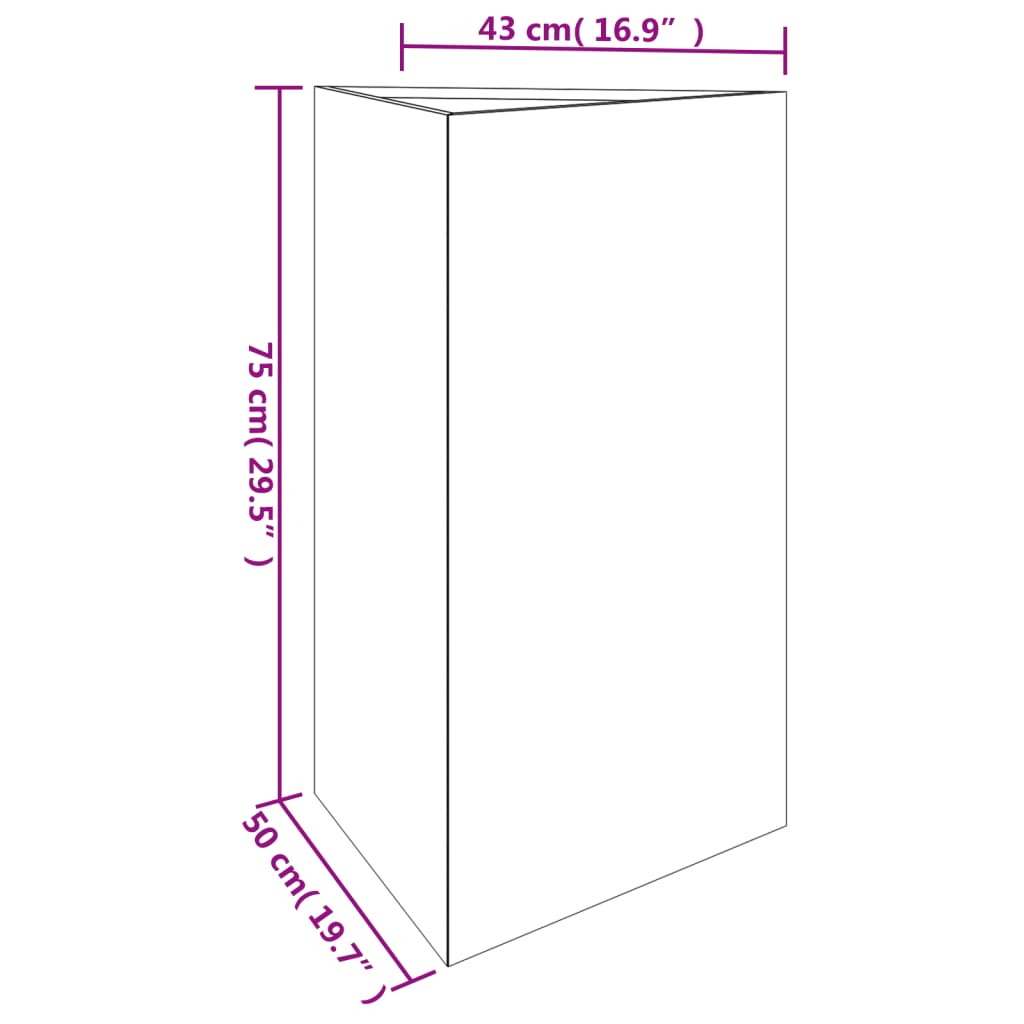 vidaXL Garden Planter 50x43x75 cm Corten Steel - Everything for Everyone