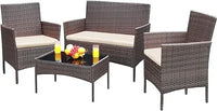 Greesum Patio Rattan Furniture 4 Pieces Sets Outdoor - Everything for Everyone