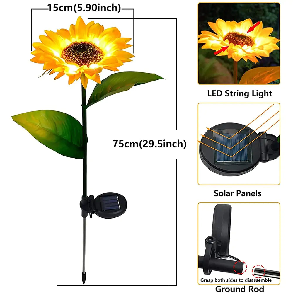 Sunflowers Solar Lawn Light - Everything for Everyone