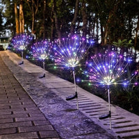 Solar Fireworks Lamp Outdoor Grass Globe Light - Everything for Everyone