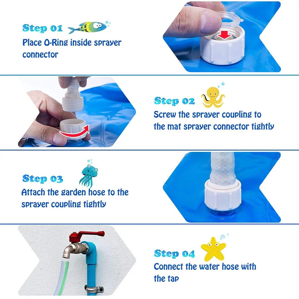 Outdoor Inflatable Kids Sprinkler Play Pad - Everything for Everyone
