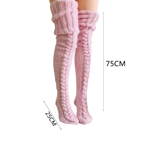 Over-the-Knee Knitted Winter Socks - Everything for Everyone