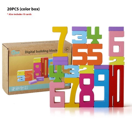 Wooden Number Blocks Set - Everything for Everyone