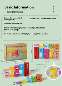 Wooden Number Blocks Set - Everything for Everyone