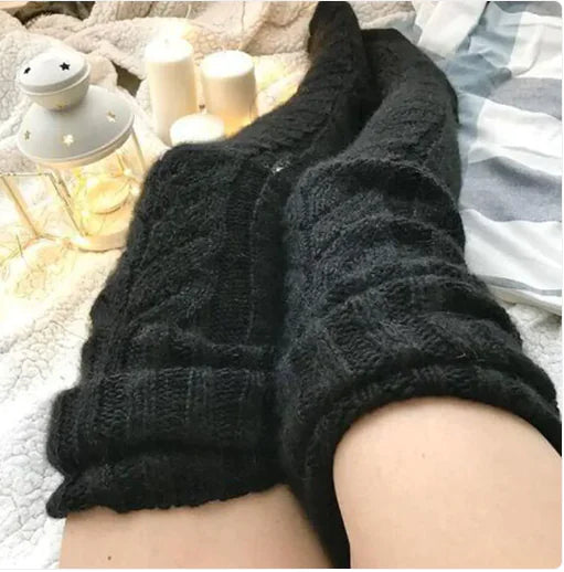 Over-the-Knee Knitted Winter Socks - Everything for Everyone