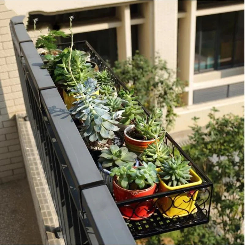 Hanging Flower Rack For  Balcony Or Railing - Everything for Everyone