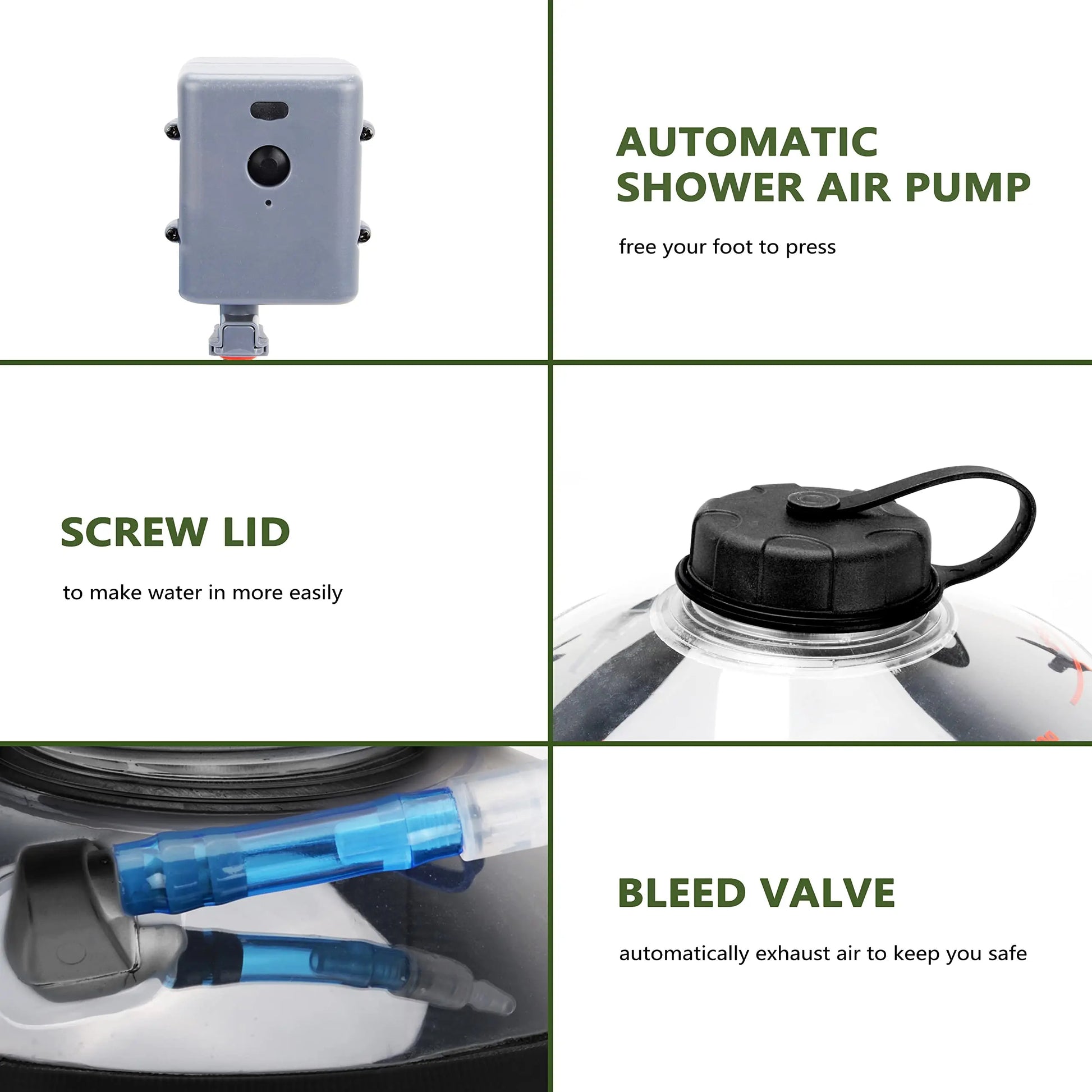 Shower Bag Heated Water Pump - Everything for Everyone