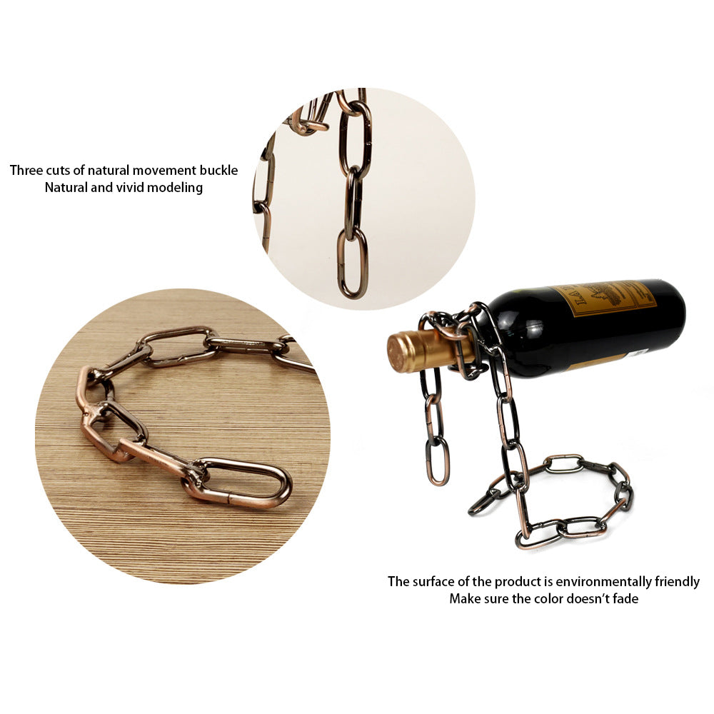 Magic Iron Chain Wine Bottle Holder - Everything for Everyone