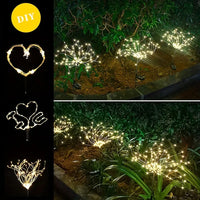 Solar Fireworks Lamp Outdoor Grass Globe Light - Everything for Everyone