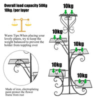 Tall Plant Stand Indoor / Outdoor Iron Planter - Everything for Everyone