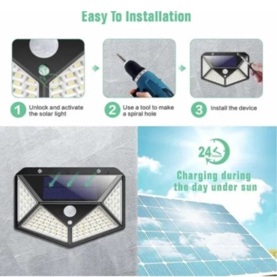 Solar Lamp With Motion Detector - Everything for Everyone