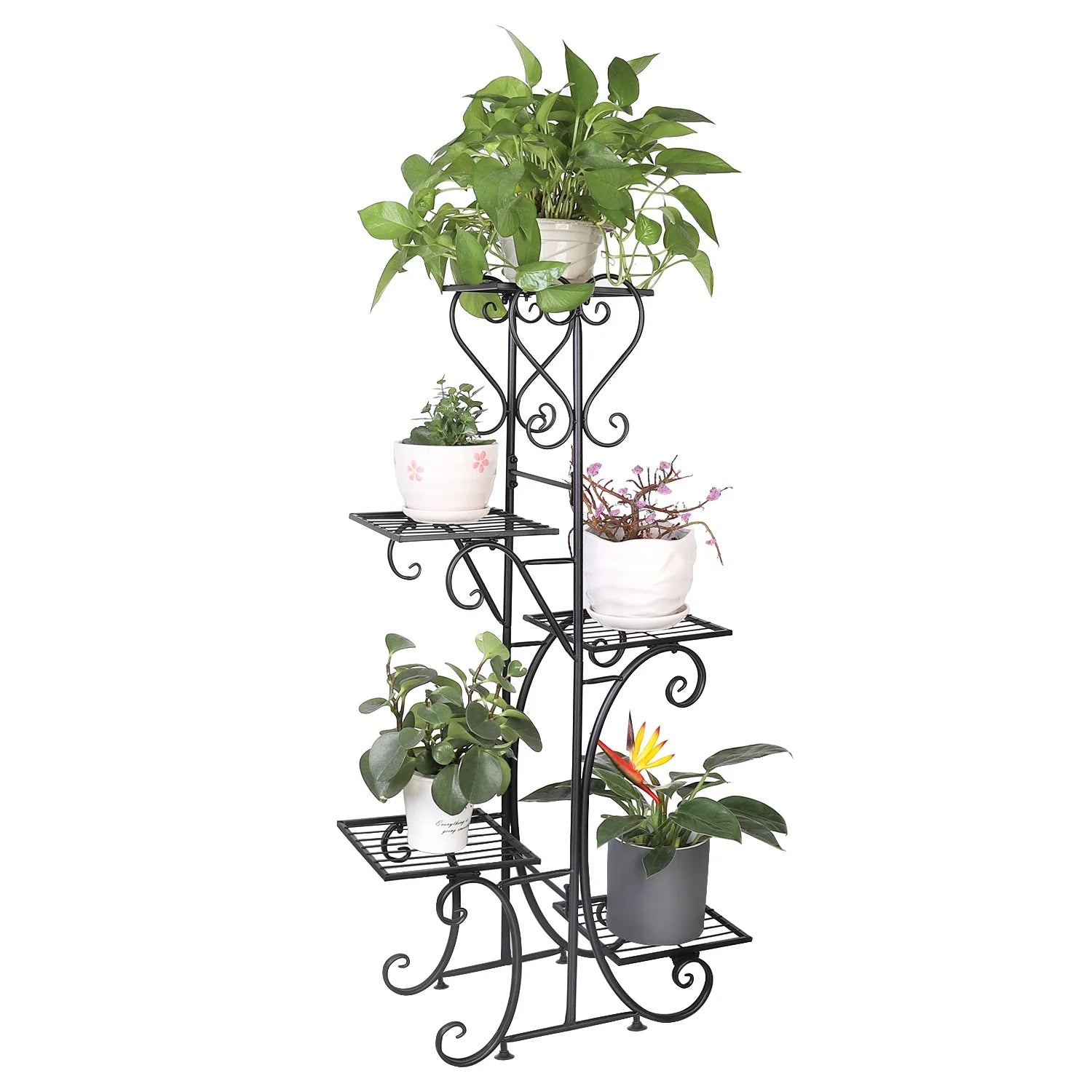 Tall Plant Stand Indoor / Outdoor Iron Planter - Everything for Everyone