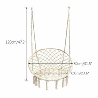 150 KG Nordic Garden Swing Cotton Rope Hammock - Everything for Everyone