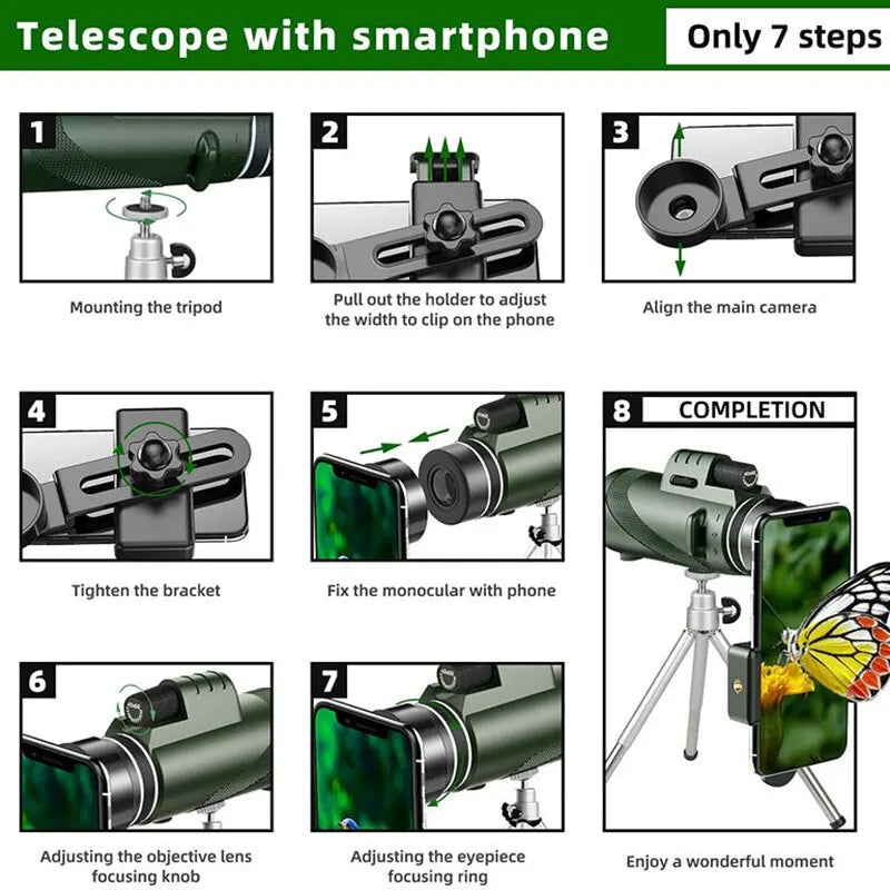 Portable Zoom HD 5000M Telescope Outdoor Travel - Everything for Everyone