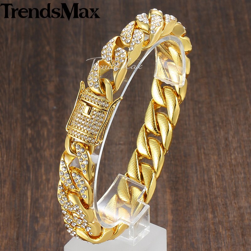 Miami Gold Curb Cuban Bracelet - Everything for Everyone