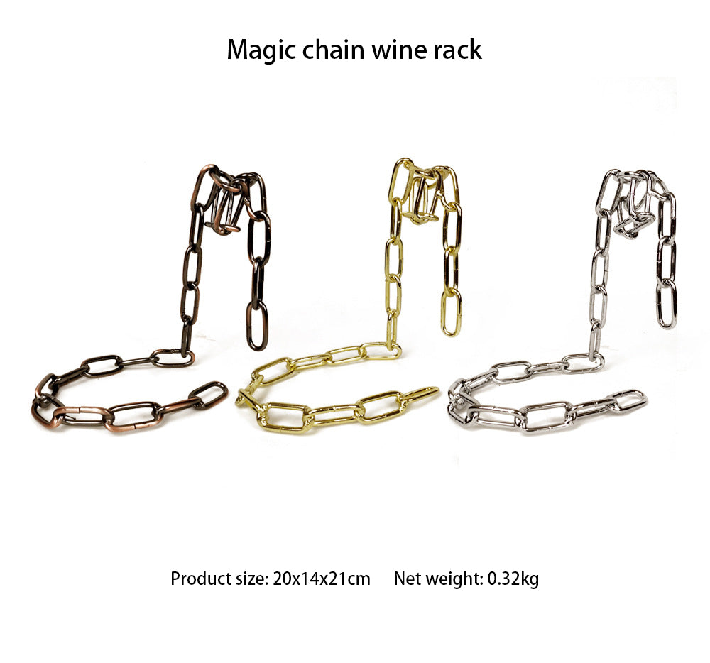 Magic Iron Chain Wine Bottle Holder - Everything for Everyone