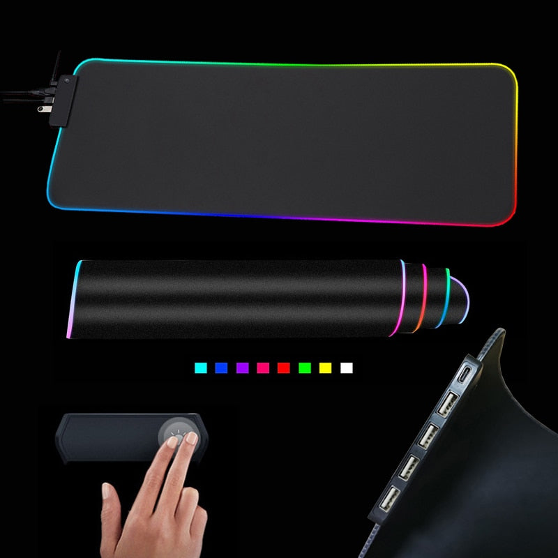 RGB Mouse Pad with Cable - Everything for Everyone